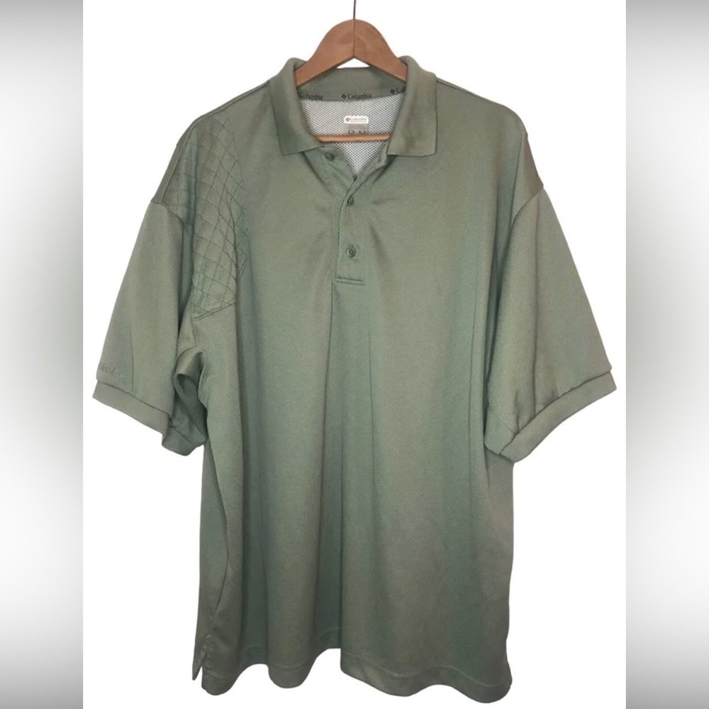 Columbia PHG Men’s XL Vented Lightweight Reinforced SS Hunting Shirt Sage Green